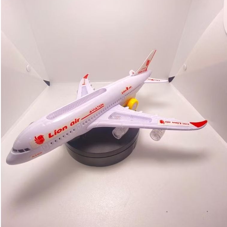Mainan Anak pesawat airbus A380 Battery Lion/Garuda