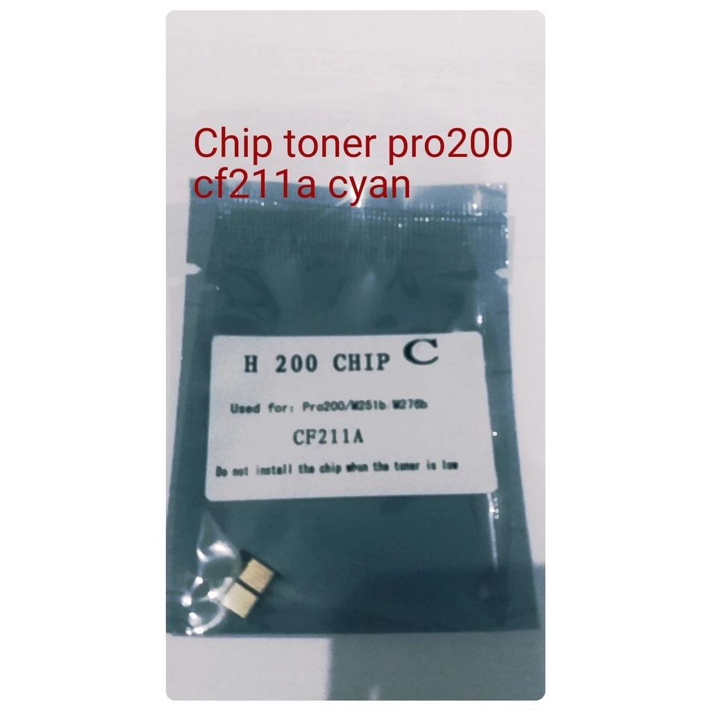 CHIP TONER CF211A / PRINTER PRO 200 131a / m251b m276 / PRO200 cyan