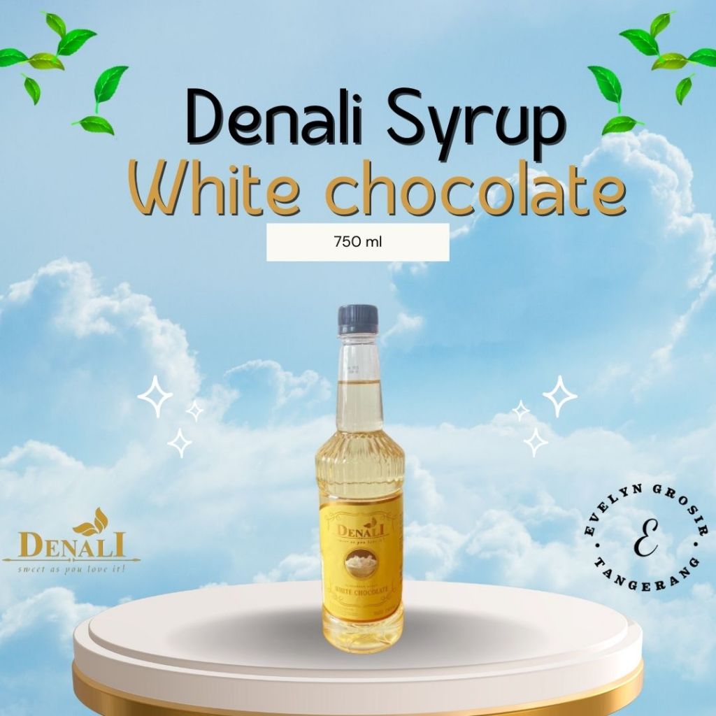 

DENALI SYRUP WHITE CHOCOLATE 750 ML - SIRUP COKLAT | COCOA | COKELAT PUTIH 750 MILI
