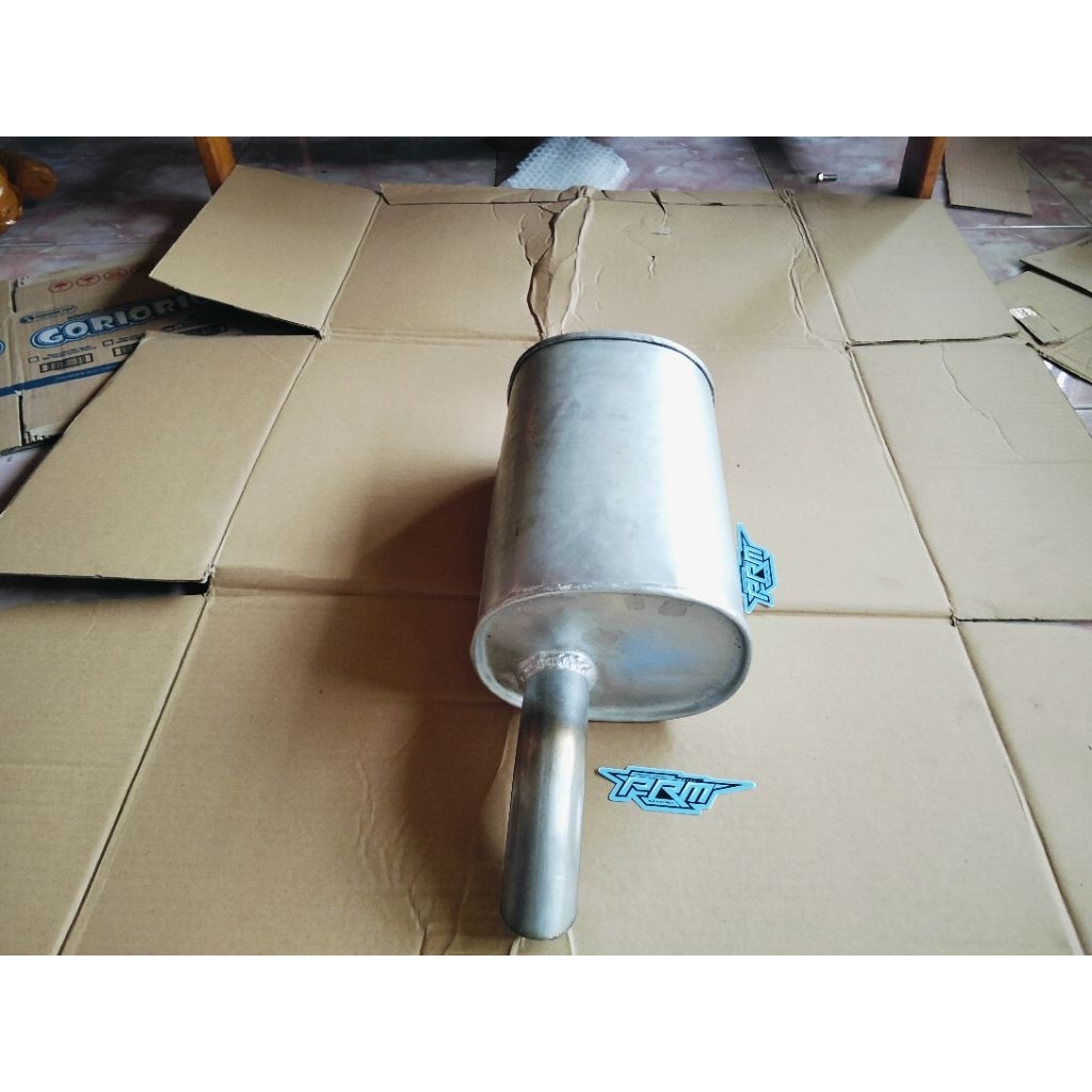 tabung standar knalpot mobil charade,datsun,picanto,mirage bagian belakang