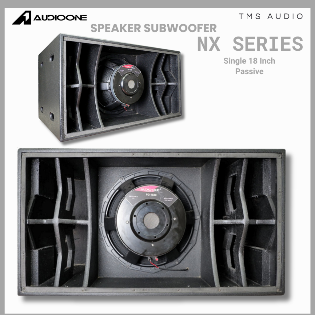 Subwoofer 18 Inch Pasif Single Speaker AUDIO ONE NX 118 Sound System Lapangan Full Bass | TMS