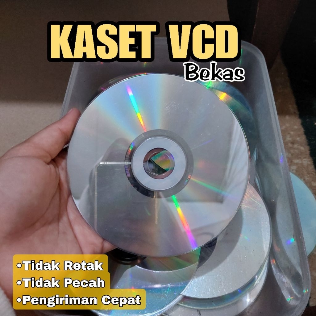 Kaset VCD bekas untuk aksesoris atau kerajinan