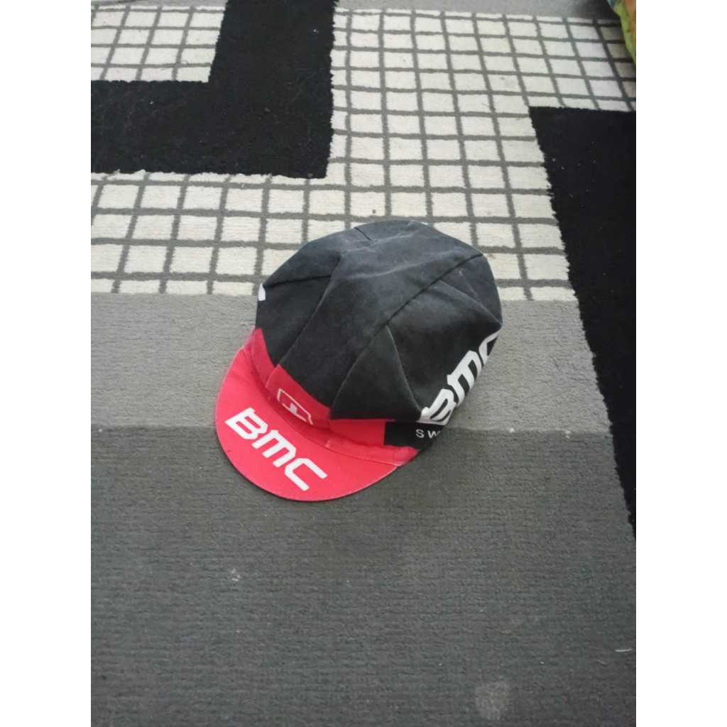 BMC Racing Cycling Cap Topi Sepeda Balap Vintage Road Bike Jadul Fixie MTB Gravel Commuter