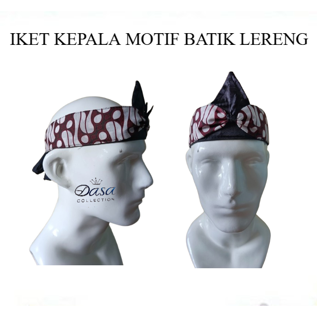 IKET KEPALA SUNDA ANAK DAN DEWASA MOTIF LERENG - UDENG MOTIF LERENG BARONG TERMURAH