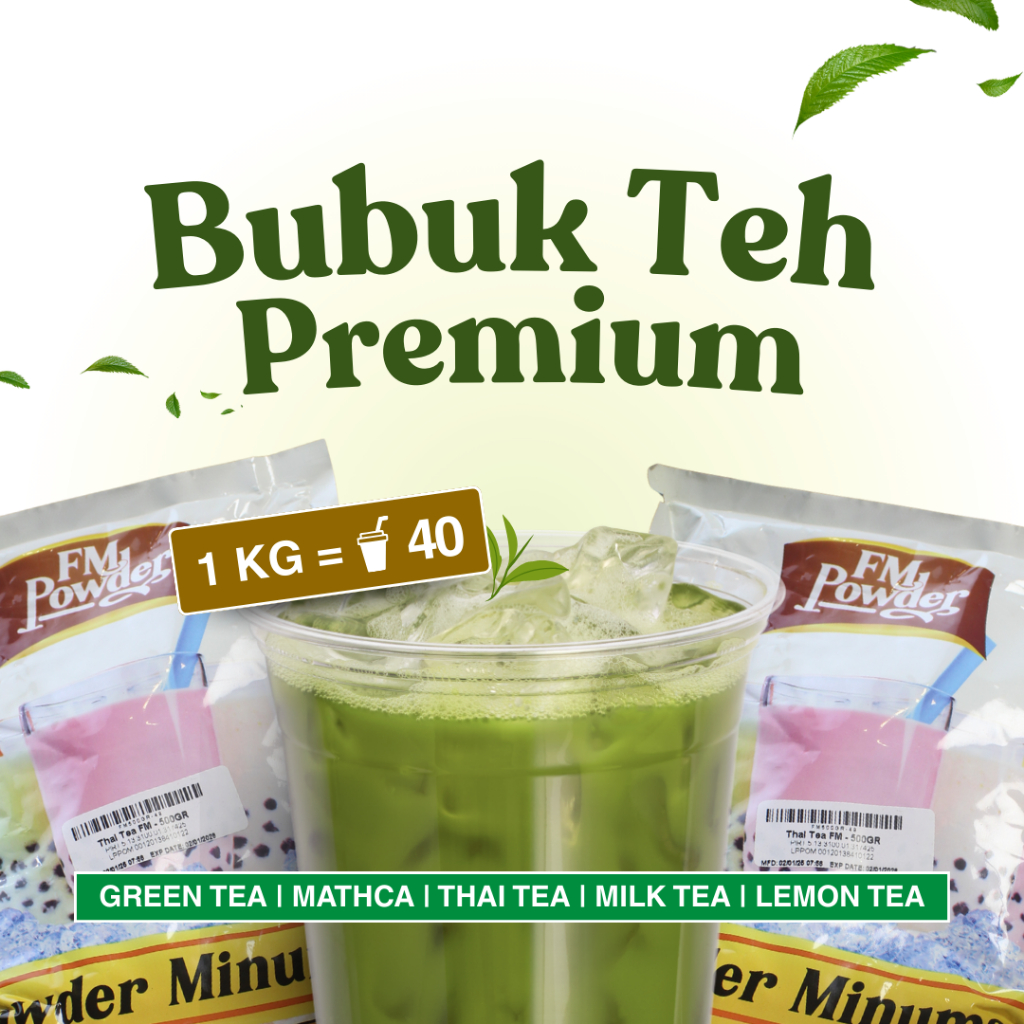 

Bubuk Teh Premium 1 Kg | Bubuk Thai Tea Matcha Premium | Bubuk Minuman Varian Teh Kekinian.