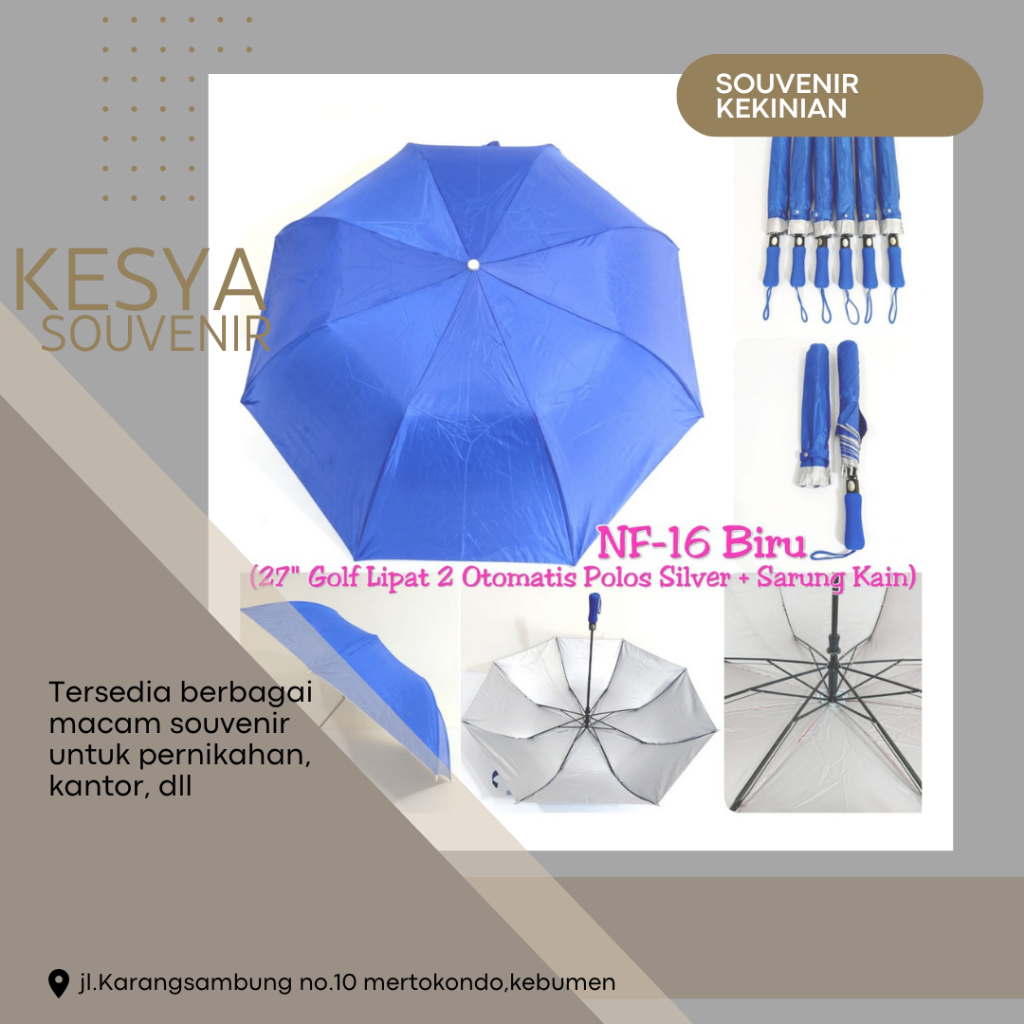 BEST PRODUCT Payung Lipat Jumbo - payung polos, payung golf, payung promosi, payung teduh, payung pa