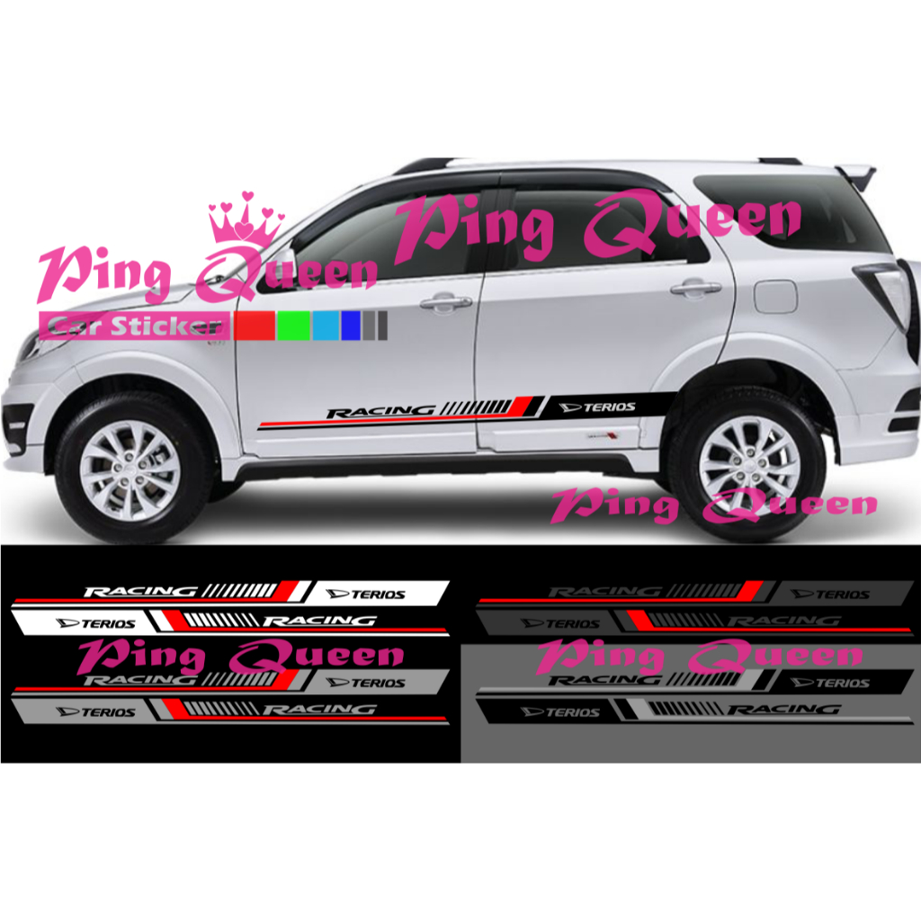 new sticker stiker mobil terios cutting sticker mobil daihatsu terios