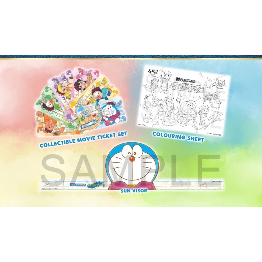 Doraemon Nobita's Art World Tales CGV Merch Set