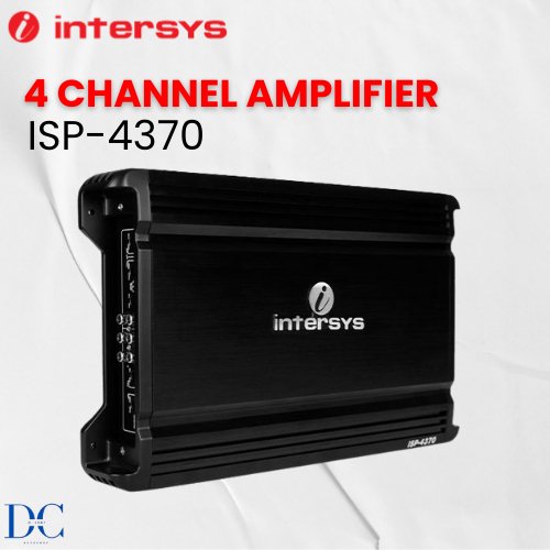 Power Amplifier Mobil - Amplifier ISP-4370 Intersys - 4 Channel Amplifier - Plug N Play - 100% Origi