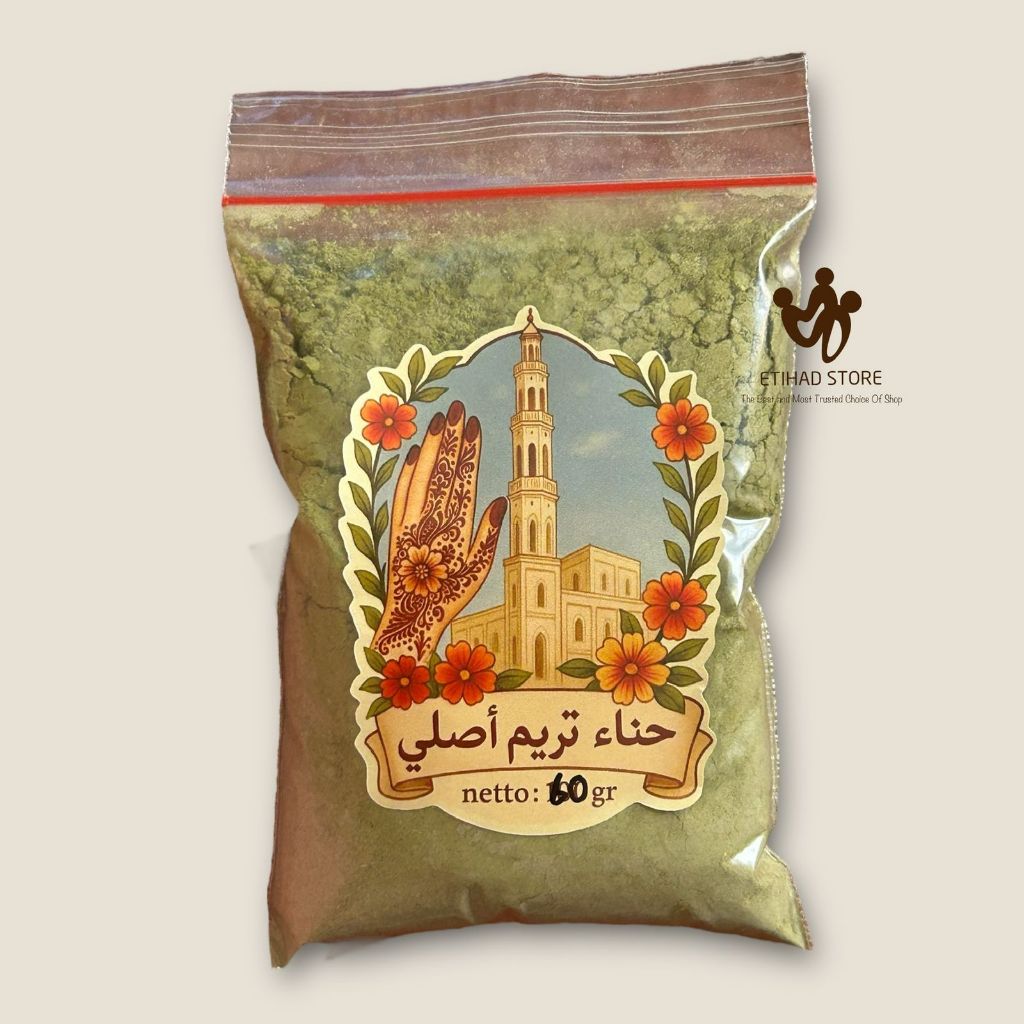 Henna Bubuk Tareem / Henna Klip / Henna Tarim 100% Original Berat 65gr+/-