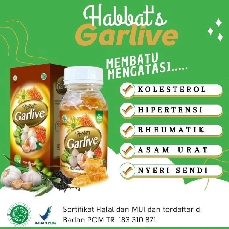

Habbats Garlive Bantu Kolesterol Herbal