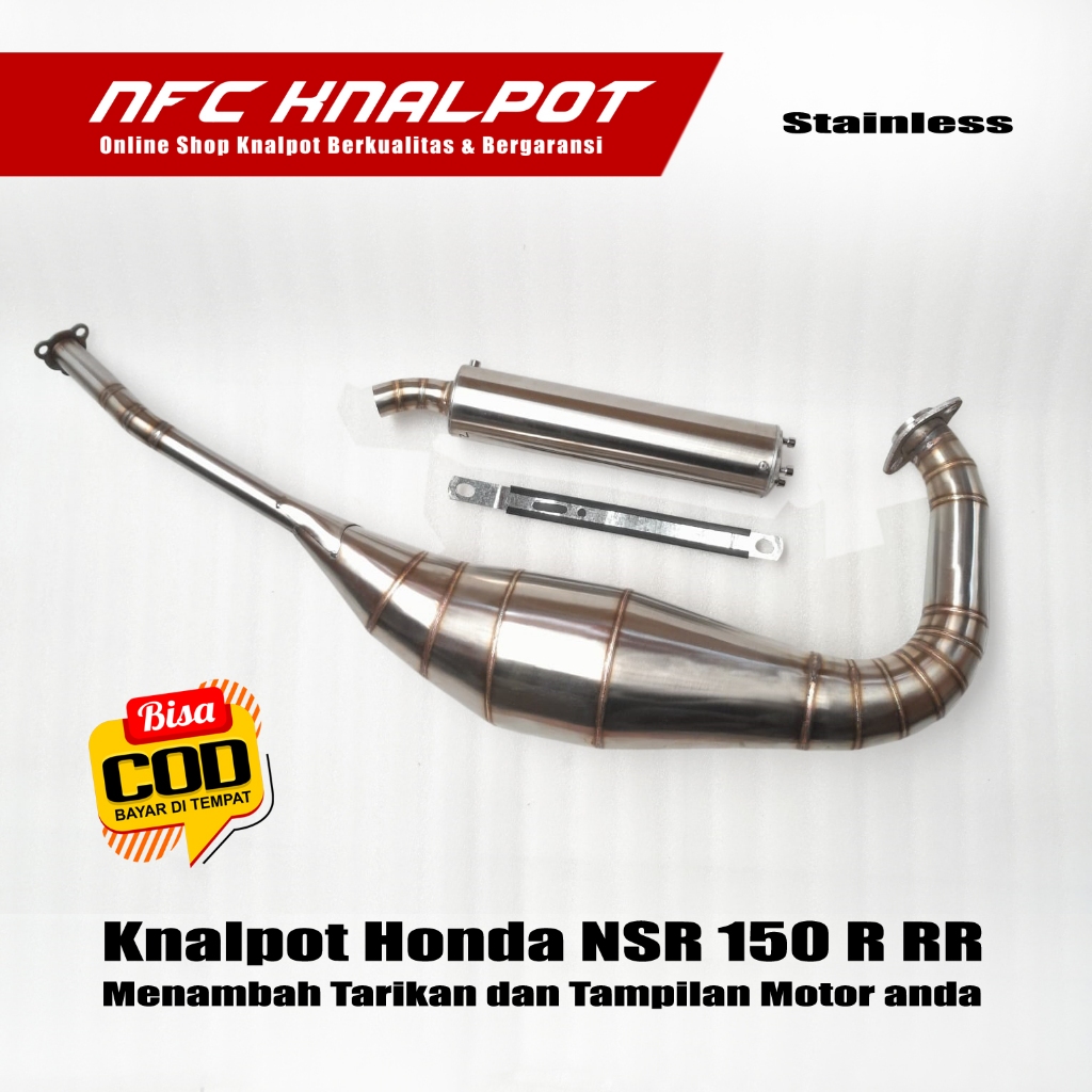 Knalpot Honda NSR RR, NSR R, NSR SP Stainless Argon NFC Knalpot