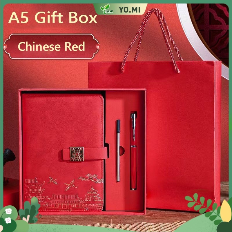 Alat tulis Set hadiah buku catatan bergaya Tiongkok  Buku catatan bisnis