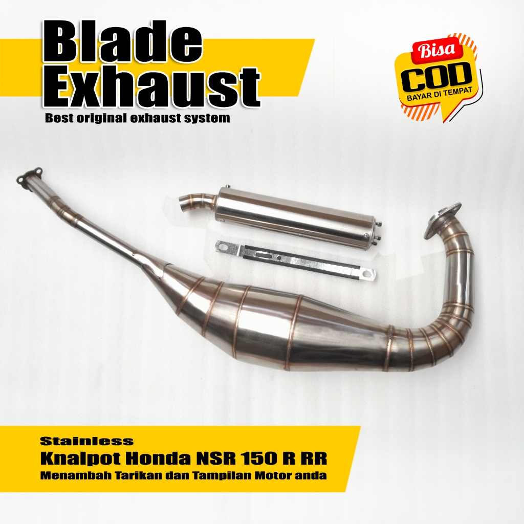 Knalpot Honda NSR RR, NSR R, NSR SP Stainless Argon NFC Knalpot