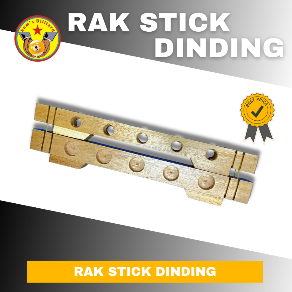 Rak Stick billiard dinding - stik biliard - Rak biliard