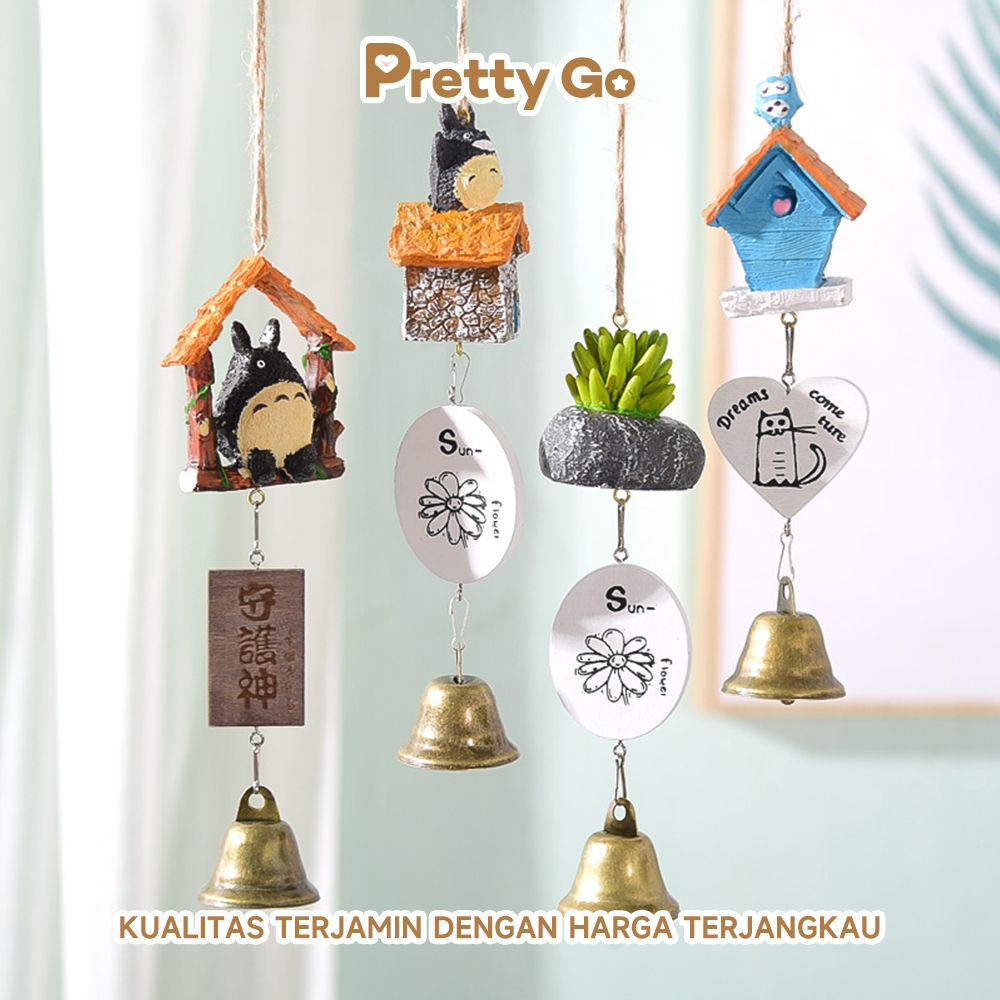 Lonceng Angin Lucu Karakter Kartun Doraemon Hiasan Taman  Rumah Kreatif  Material Resin Hadiah Lonce