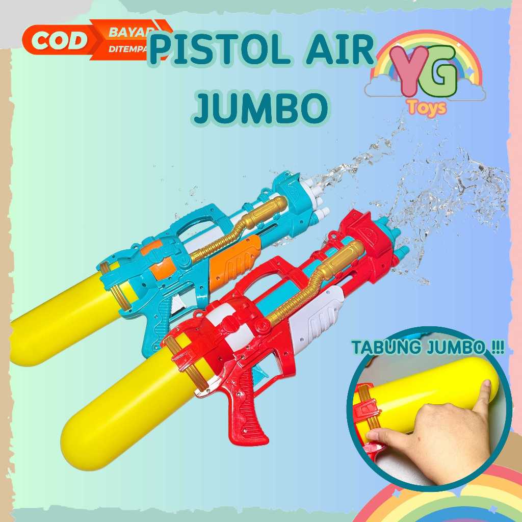 Yestoys Pistol Air JUMBO Mainan Pistol Air Besar Water Gun Besar Tembak Tembakan Air Seru