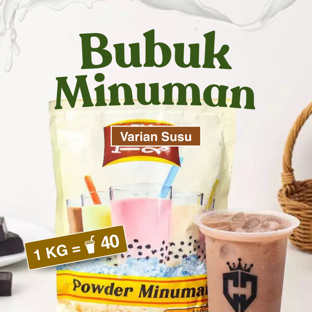 

BUBUK MINUMAN RASA 1000GR / SERBUK MINUMAN ANEKA RASA / BUBUK MINUMAN KEKINIAN / MINUMAN INSTAN 1KG