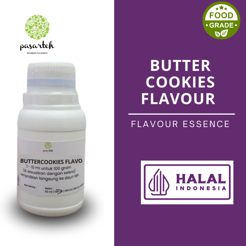 [Pasarteh] Butter Cookies Flavour | Perasa Aroma | Flavour Essence | Food Grade | Flavour Tea