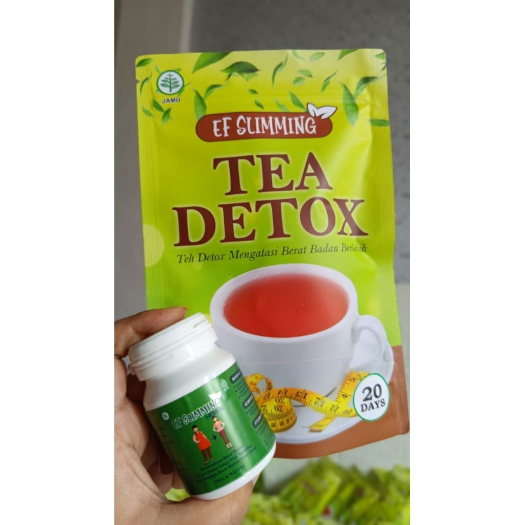 EF SLIMMING TEH DETOX + EF SLIM KAPSUL HERBAL