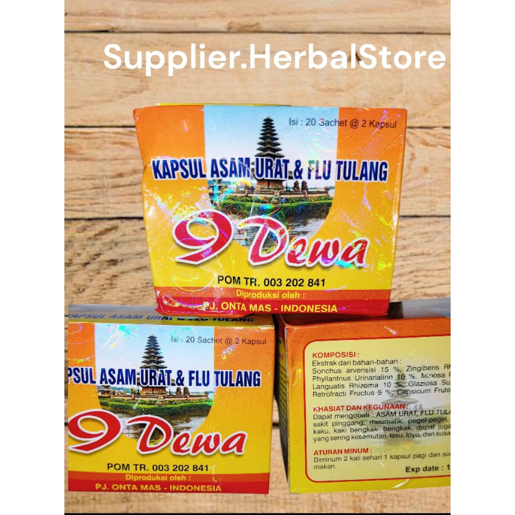 Kapsul 9 Dewa Asam Urat Dan Flu Tulang