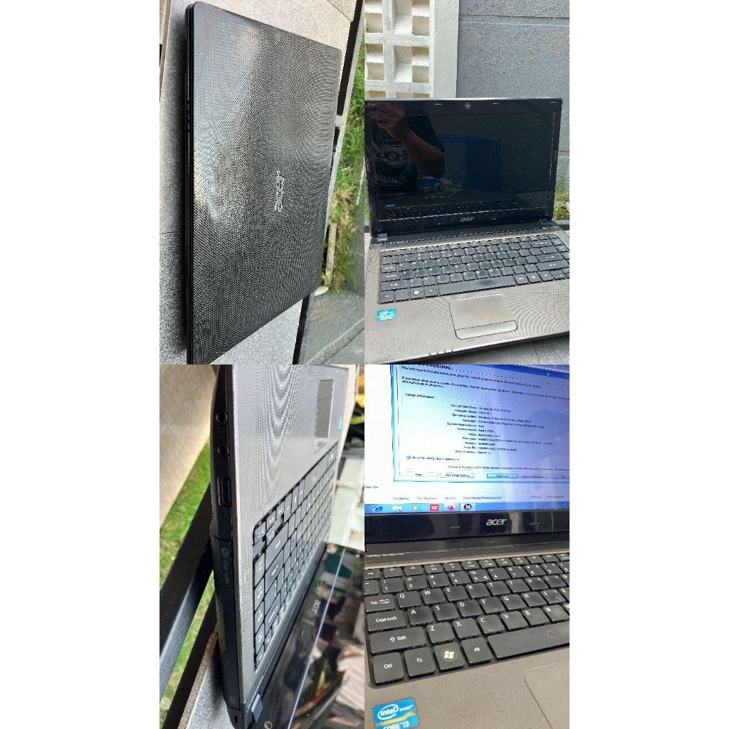Laptop Acer Murah Core i3 Windows 7 Ram 2 GB Buat Belajar atau Kerja