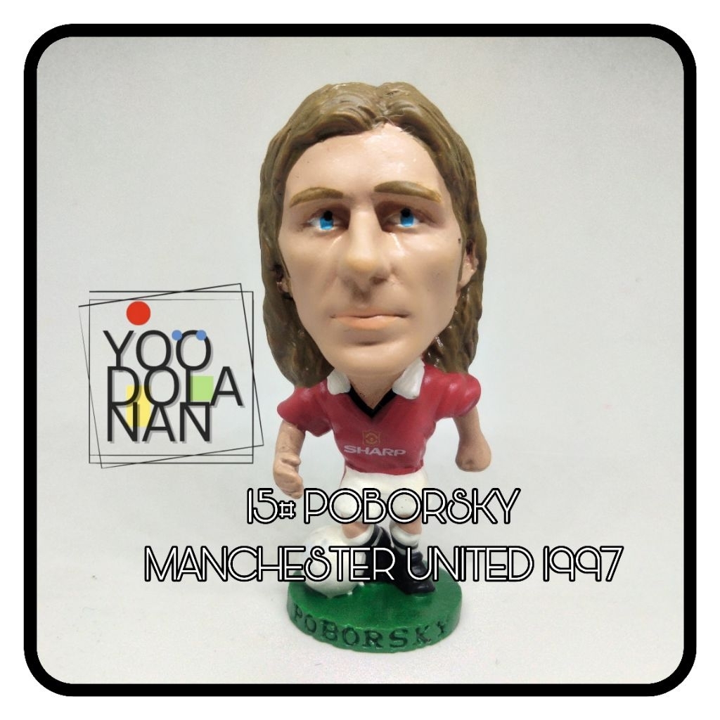 15# POBORSKY - MANCHESTER UNITED 1997 CORINTHIAN PROSTARS FIGURE PEMAIN BOLA