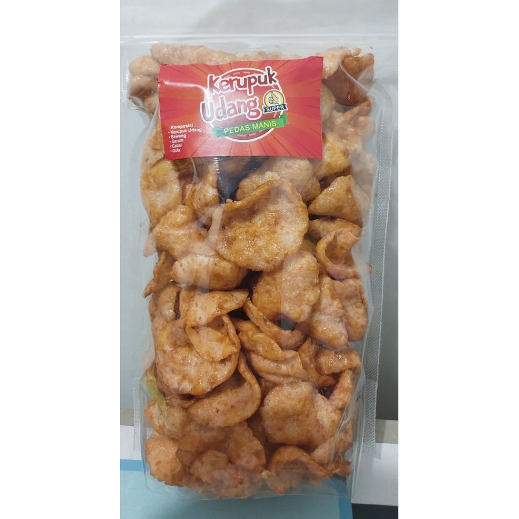 Kerupuk udang pedas manis