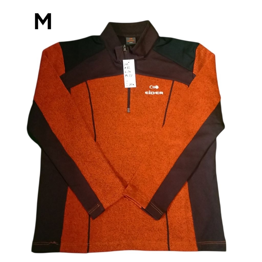 Eider size M baselayer outdoor second inner pollar tebal kaos gunung bekas baju half zip sweater