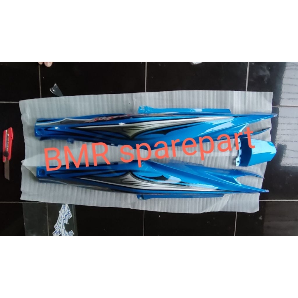 cover bodi belakang yamaha Jupiter z robot tahun 2010-2012 biru