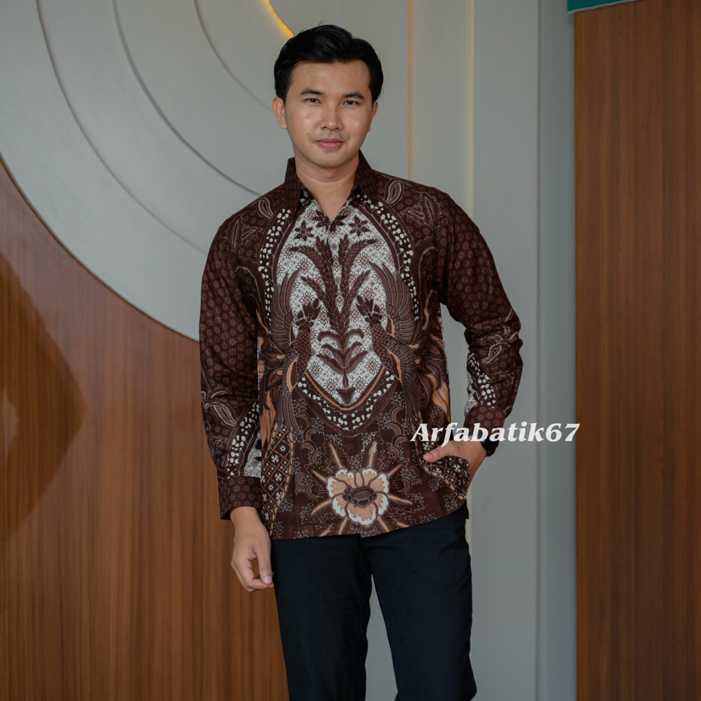 Baj Atasan Terbaru2025 Batk Sragam Sinoman Kemeja Brik Lakilaki Bju Natik Kemeja Batik Pria Pakaian 