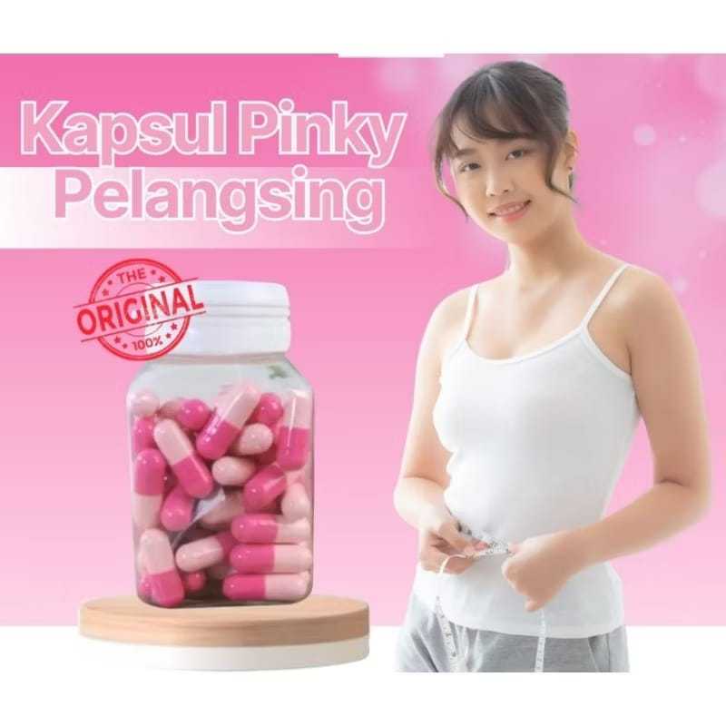 Pelangsing Pinky Strong Original Obat Diet Pil Pink Penurun Berat Badan Slimming Capsule Herbal stro