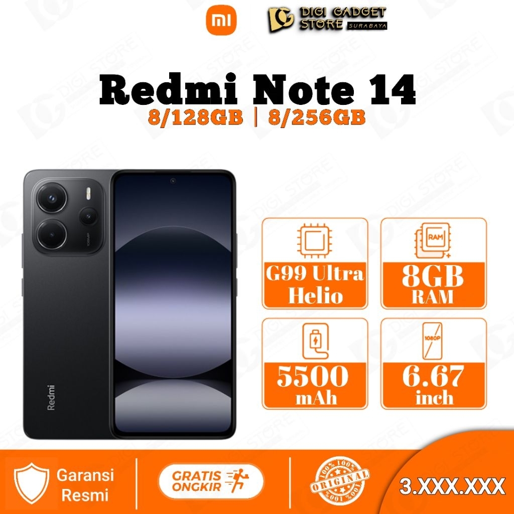 Xiaomi Redmi Note 14 Garansi Resmi Xiaomi Indonesia BNOB