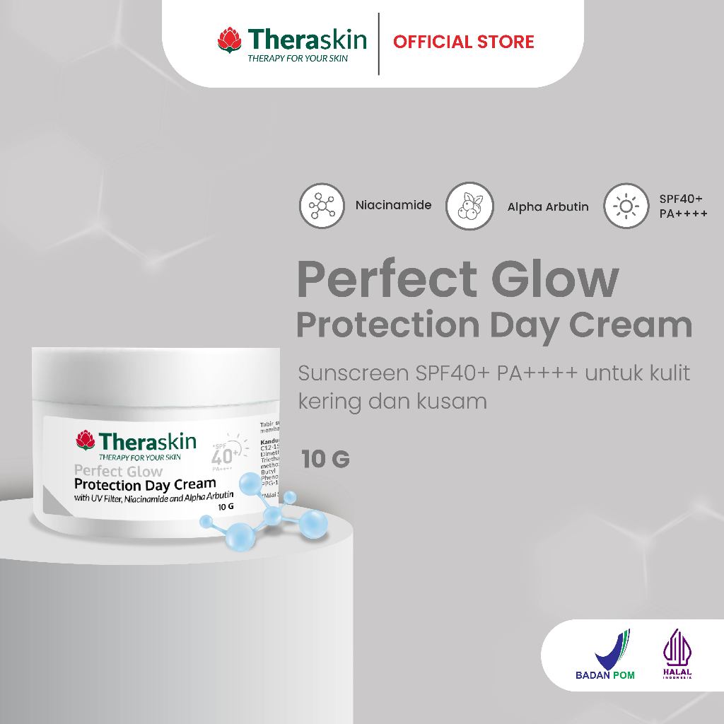 Theraskin Perfect Glow Protection Day Cream | Suncreen SPF40+ PA++++