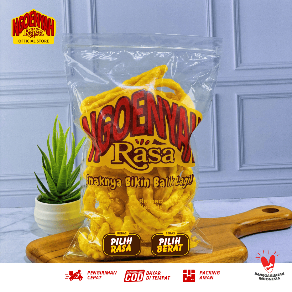 

Ngoenyah Rasa - Cemilan Snack Lanting Singkong 500gr