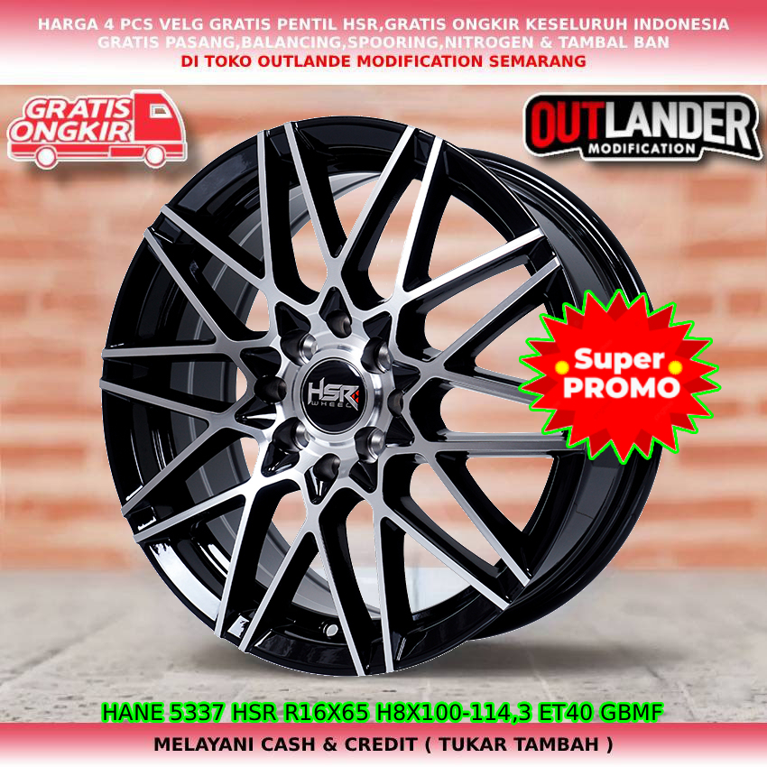 Velg racing ring16 velg mobil Accent| Atoz| Elantra| Panther| Livina| Avanza| dll hsr hane R16