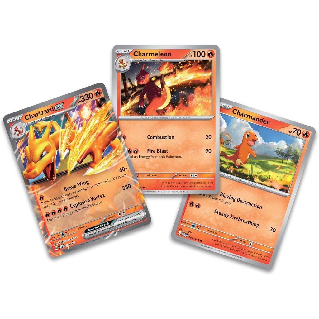 Charmander Charmeleon Charizard Pokemon TCG Card Original Limited 203 204 205 SV-P / Pokemon Card