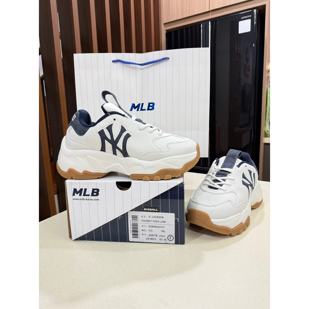 Sepatu MLB Chunky Denim  Window New York Yankees