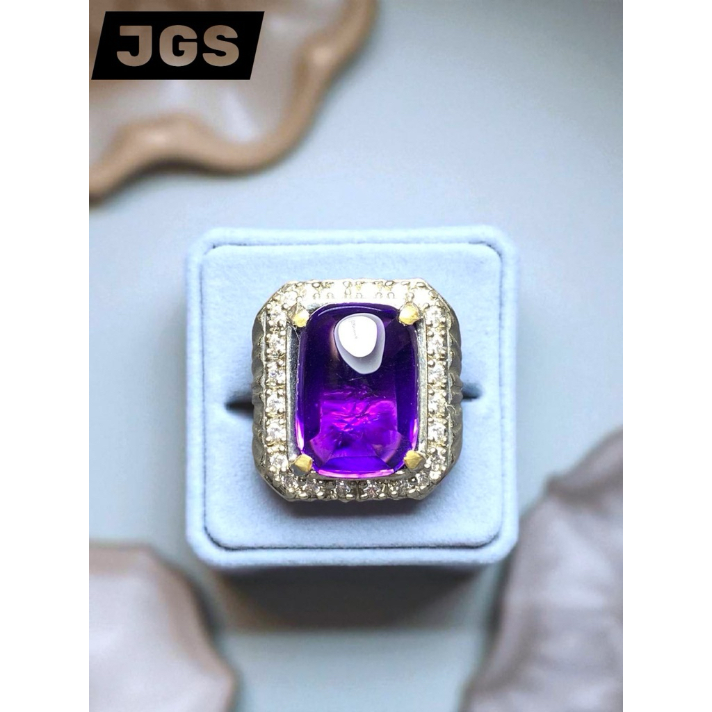 CINCIN PRIA AKIK PERMATA KECUBUNG BTB CLEAN KOTAK CUTTING ISTIMEWAH