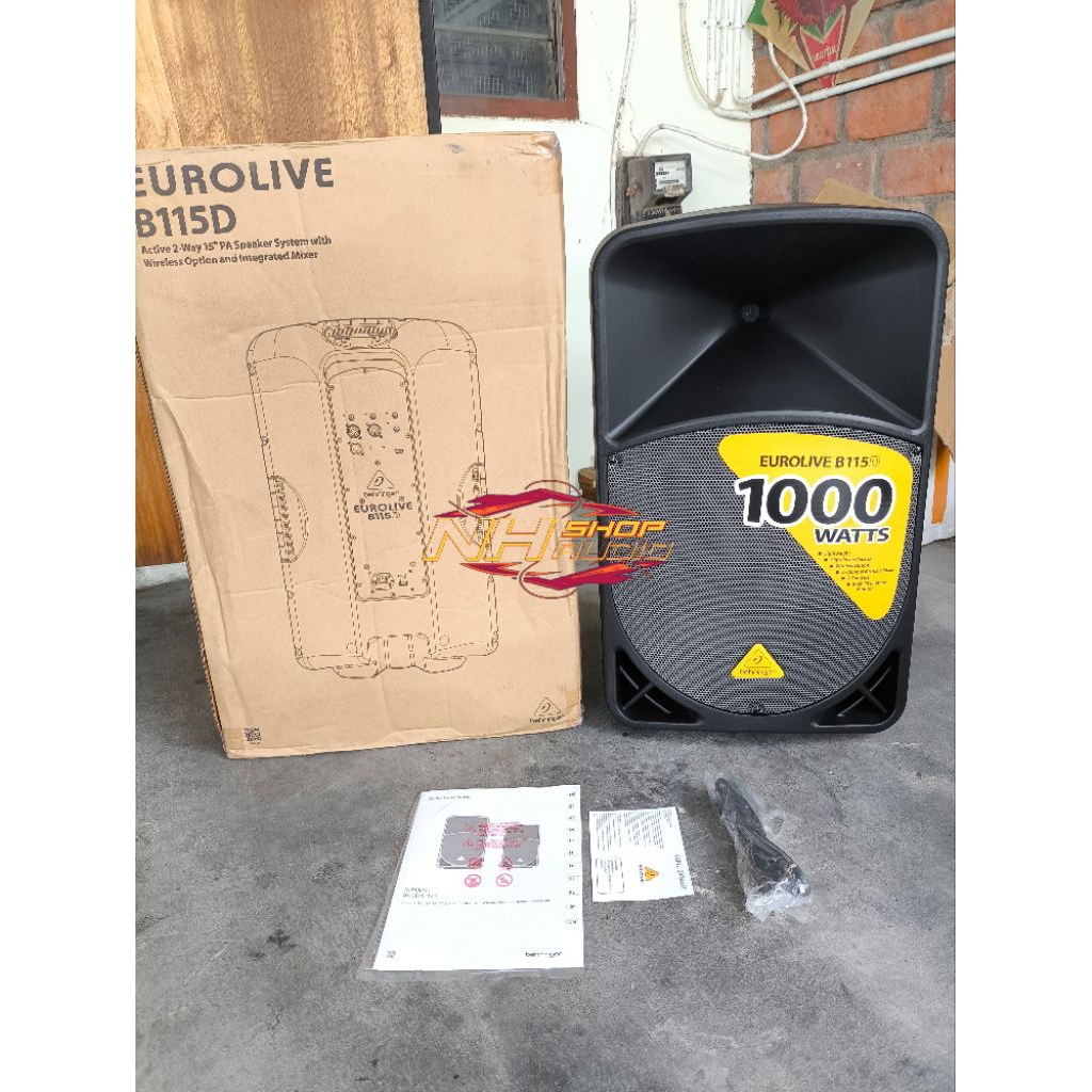 Speaker Aktif BEHRINGER EUROLIVE B115D 15inchi 1000Watt ORIGINAL BEHRINGER Speaker Aktif BEHRINGER E