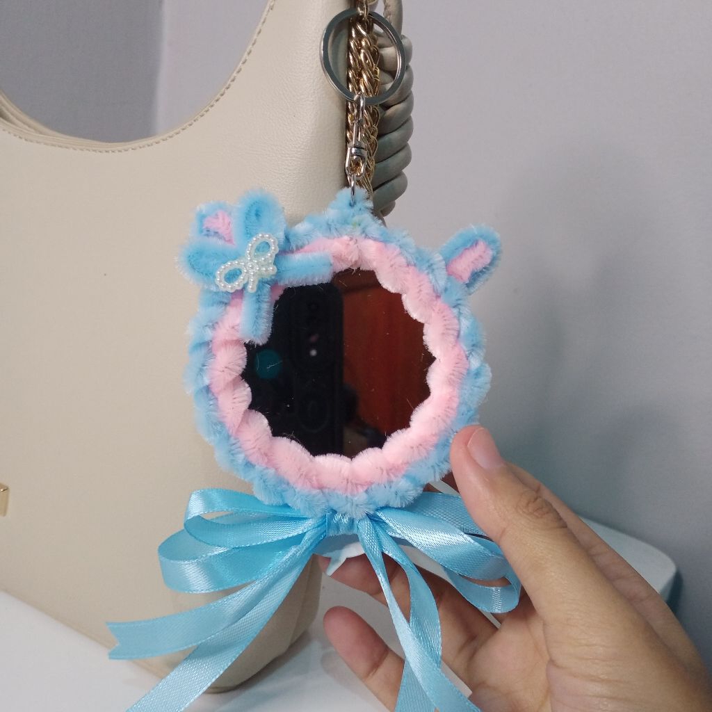Gantungan kunci Pita / Ganci Kawat Bulu / Ganci Pita Kawat Bulu