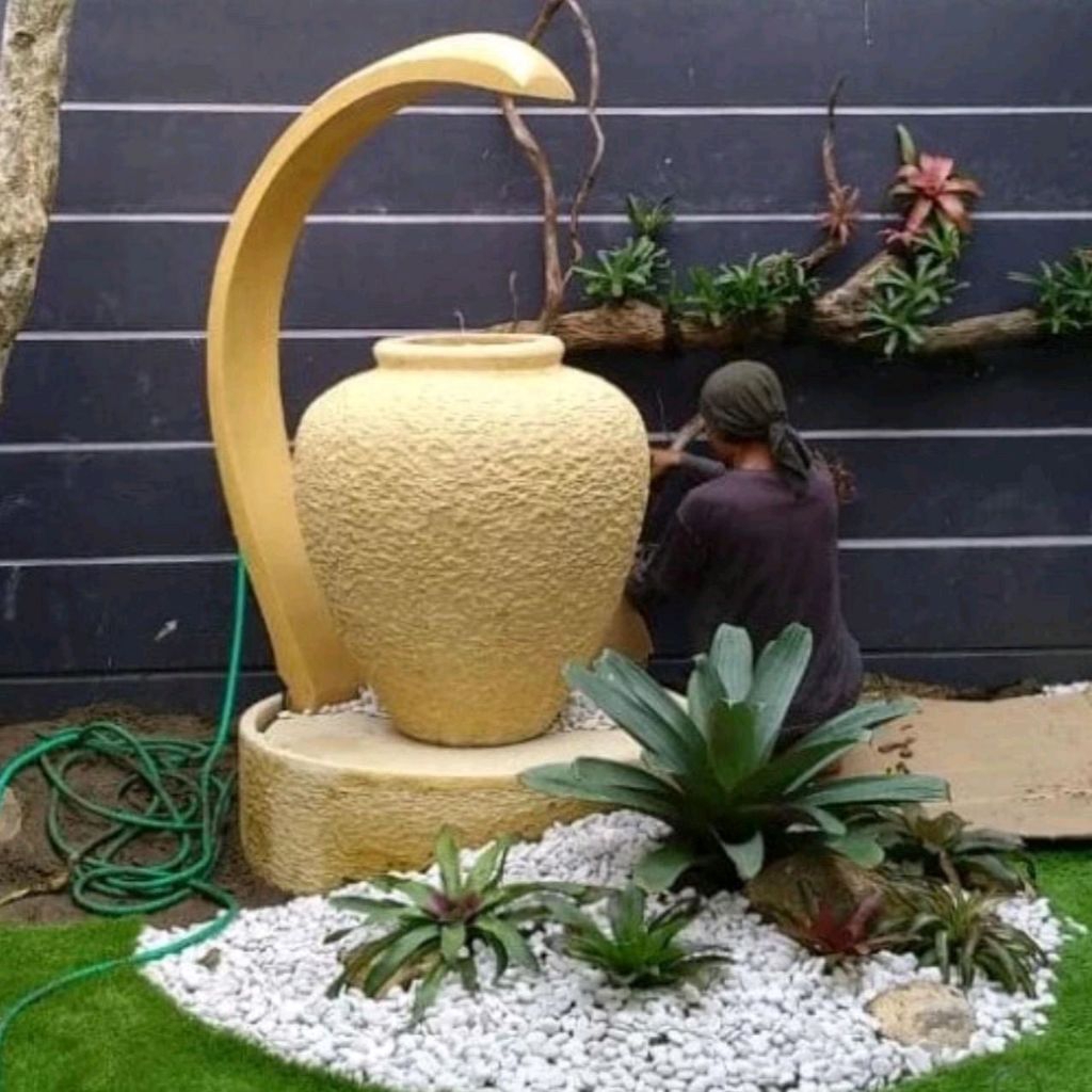 Air Mancur gentong bali besar teraso terrazzo