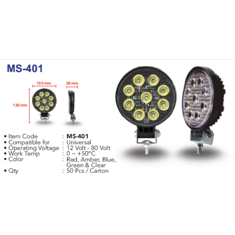 DNY MS 401 Fog Lamp Universal SMD / Lampu Kabut Led universal Mobil / Motor / fog lamp aksesoris tru