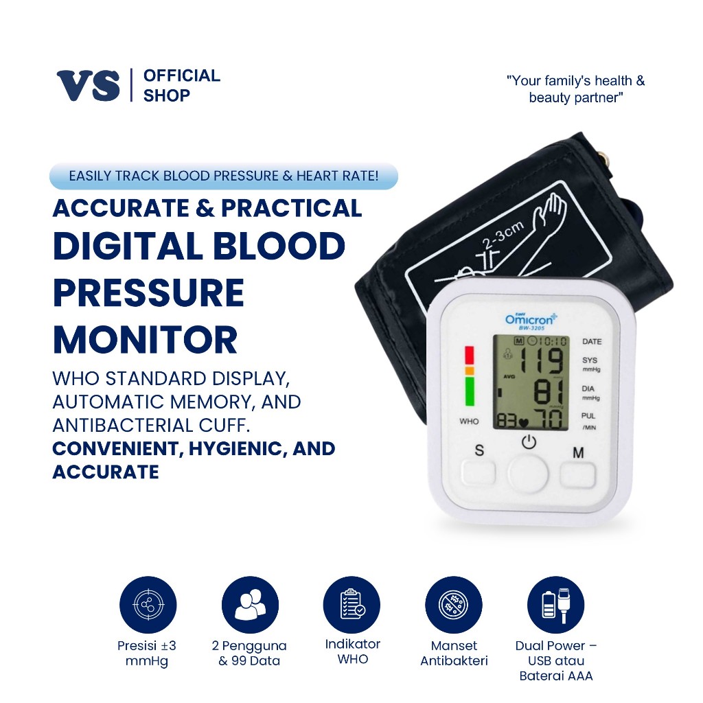 TaffOmicron Tensimeter Digital - BW-3205