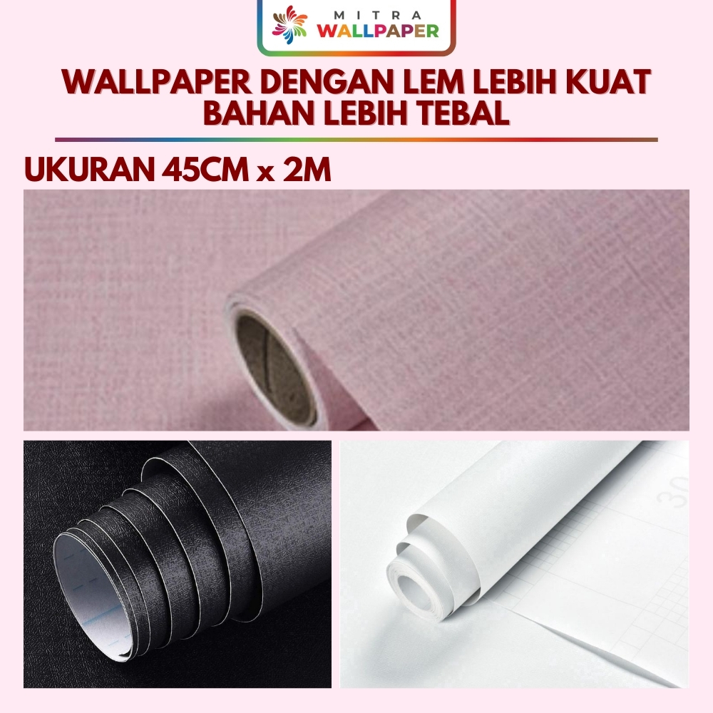 Wallpaper Dinding Kamar Polos Wallpaper Sticker Dinding Motif Polos Wallpaper Dinding Ungu 1 Meter