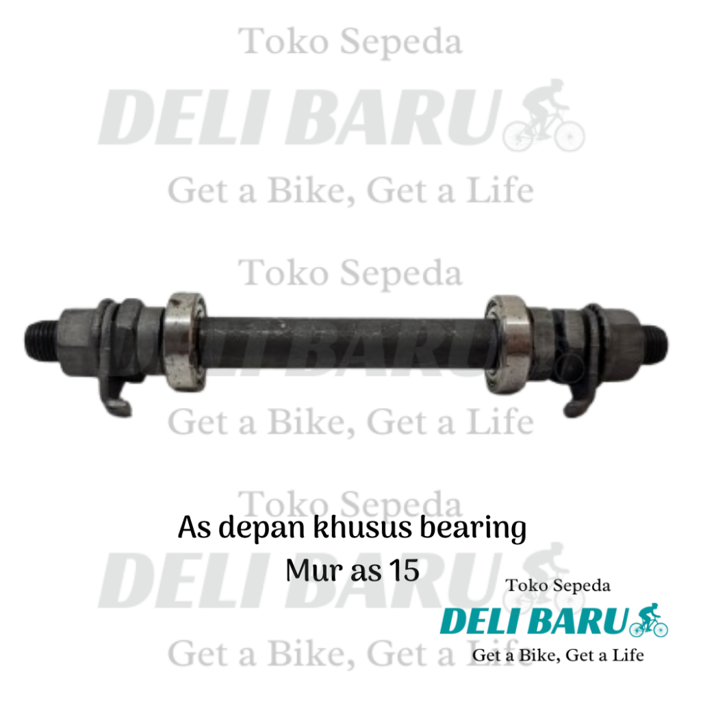 As khusus bearing hub terombol pelek depan bering 6900 mur as 15 sepeda anak BMX lipat