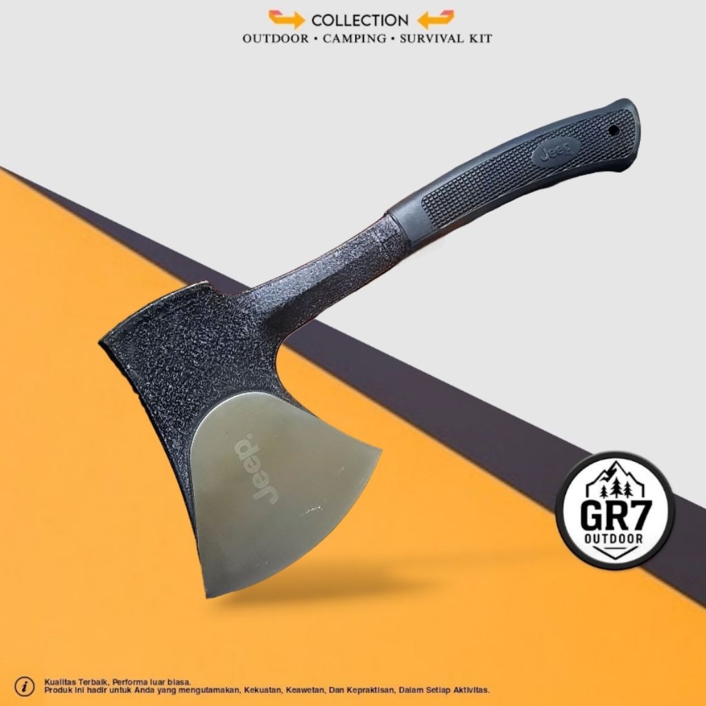 Kapak Survival J.E.E.P Stainless Outdoor EDC + Sarung / Kapak Survival / Survival Kit