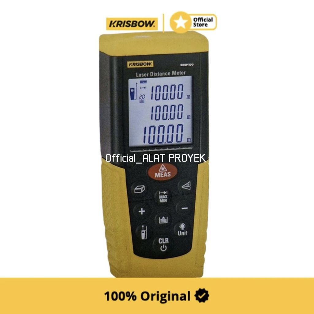 Krisbow Meteran Laser Digital Compact 100 Mtr || LASER DISTANCE METER 100 M COMPACT