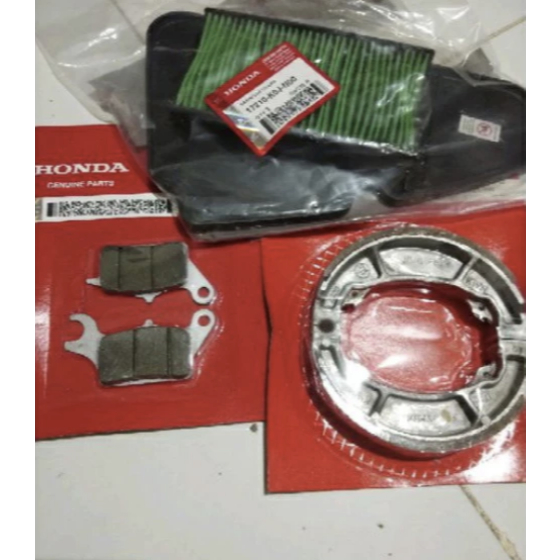 KAMPAS REM BELAKANG DAN DEPAN BEAT DELUXE STREET FI SCOOPY FI NEW ESP 2021 PLUS SARINGAN UDARA KOJ