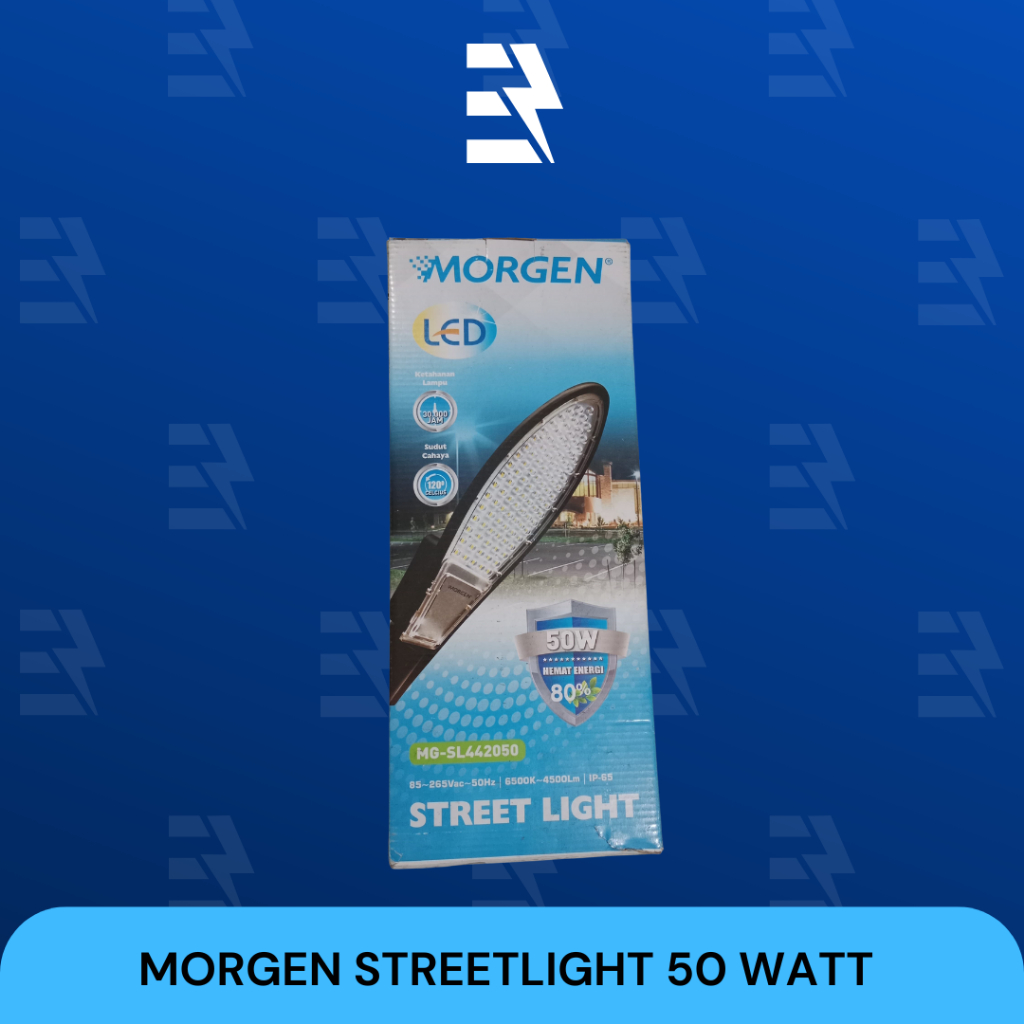 MORGEN STREET LIGHT LED / LAMPU JALAN LED 50 WATT PUTIH